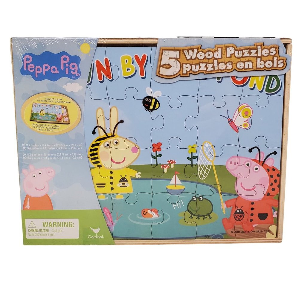 Peppa Pig Puzzles Wood Puzzles Peppa Pig and Friends Rebecca Rabbit Suzy Sheep